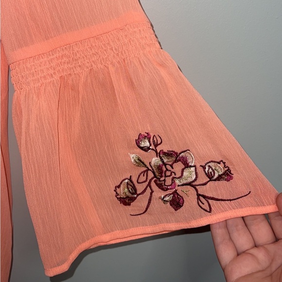 APT.9 Floral Peach Colored Dress Top - Picture 2 of 4